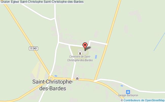 plan Eglise Saint-christophe Saint-christophe-des-bardes Saint-Christophe-des-Bardes