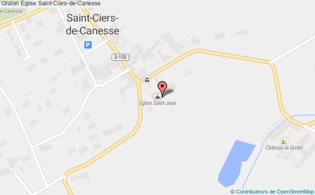 plan Eglise Saint-ciers-de-canesse Saint-Ciers-de-Canesse