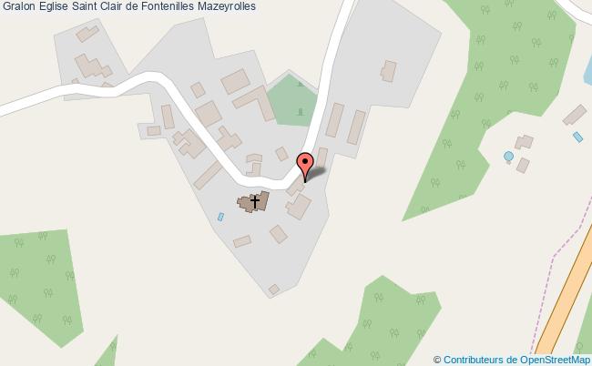 plan Eglise Saint Clair De Fontenilles Mazeyrolles Mazeyrolles