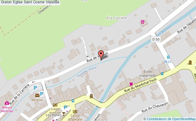 plan Eglise Saint Cosme Vézelise Vézelise