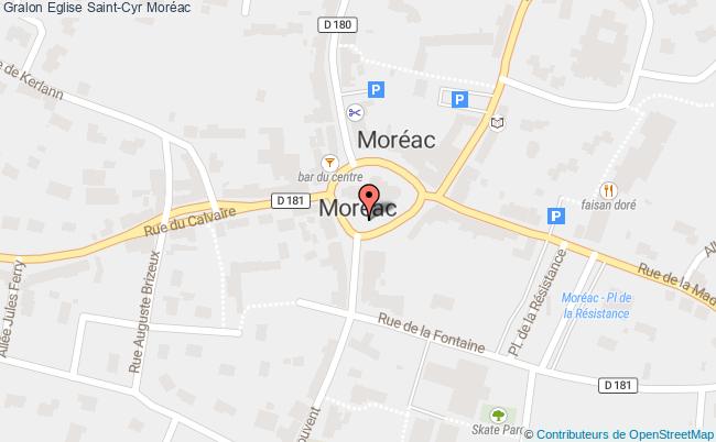 plan Eglise Saint-cyr Moréac Moréac