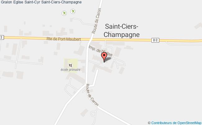 plan Eglise Saint-cyr Saint-ciers-champagne Saint-Ciers-Champagne