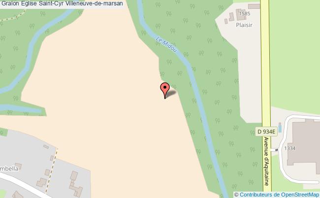 plan Eglise Saint-cyr Villeneuve-de-marsan Villeneuve-de-marsan