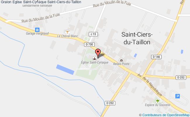 plan Eglise Saint-cyriaque Saint-ciers-du-taillon Saint-Ciers-du-Taillon