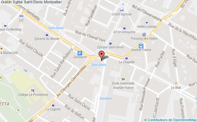 plan Eglise Saint-denis Montpellier Montpellier