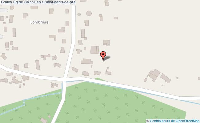 plan Eglise Saint-denis Saint-denis-de-pile Saint-denis-de-pile