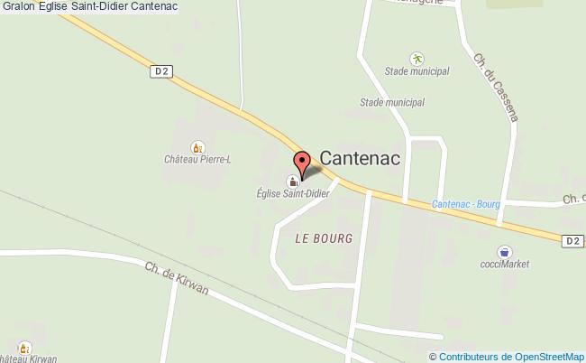 plan Eglise Saint-didier Cantenac Cantenac
