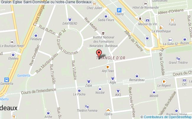 plan Eglise Saint-dominique Ou Notre-dame Bordeaux Bordeaux