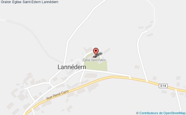 plan Eglise Saint-edern Lannédern Lannédern