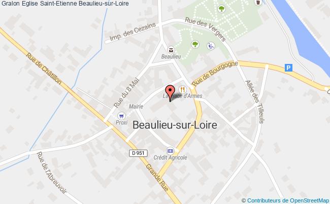 plan Eglise Saint-etienne Beaulieu-sur-loire Beaulieu-sur-Loire