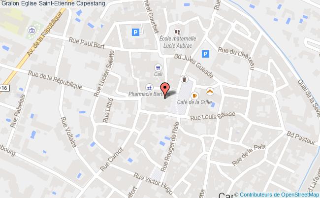 plan Eglise Saint-etienne Capestang Capestang