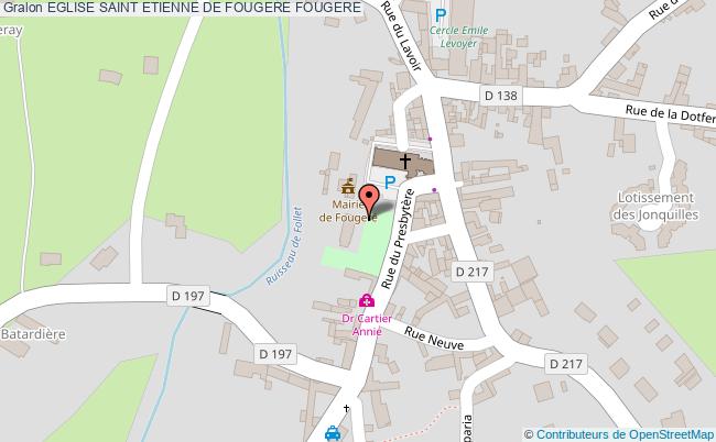 plan Eglise Saint Etienne De Fougere Fougere FOUGERE
