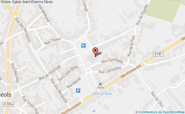 plan Eglise Saint-etienne Déols Déols