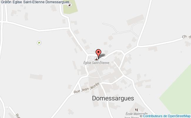 plan Eglise Saint-etienne Domessargues Domessargues