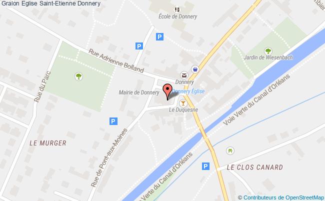 plan Eglise Saint-etienne Donnery Donnery