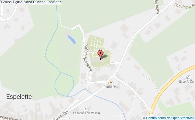 plan Eglise Saint-etienne Espelette Espelette