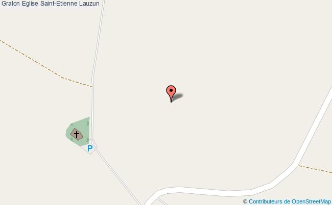 plan Eglise Saint-etienne Lauzun Lauzun