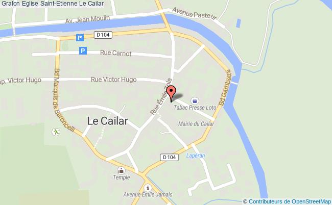 plan Eglise Saint-etienne Le Cailar Le Cailar