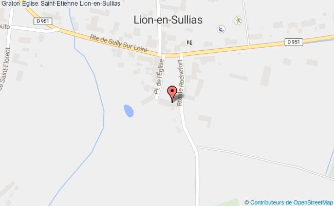 plan Eglise Saint-etienne Lion-en-sullias Lion-en-Sullias