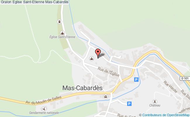 plan Eglise Saint-etienne Mas-cabardès Mas-Cabardès