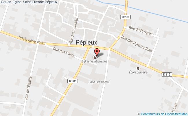 plan Eglise Saint-etienne Pépieux Pépieux
