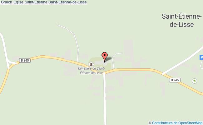 plan Eglise Saint-etienne Saint-etienne-de-lisse Saint-Etienne-de-Lisse