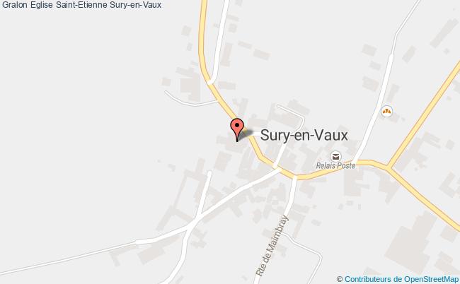 plan Eglise Saint-etienne Sury-en-vaux Sury-en-Vaux