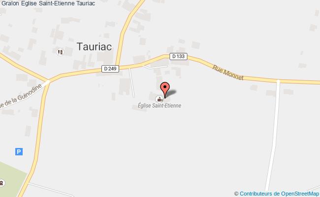 plan Eglise Saint-etienne Tauriac Tauriac