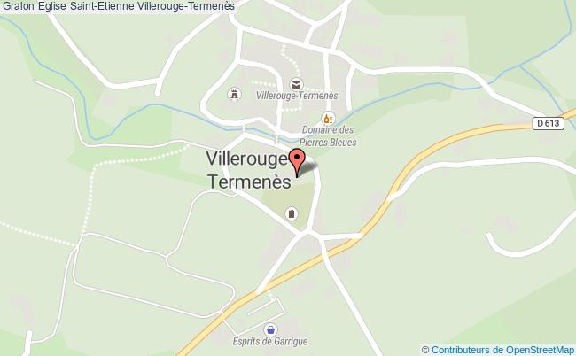 plan Eglise Saint-etienne Villerouge-termenès Villerouge-Termenès