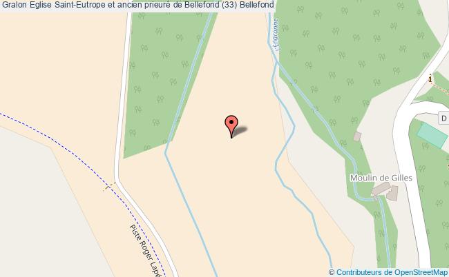 plan Eglise Saint-eutrope Et Ancien Prieuré De Bellefond (33) Bellefond Bellefond