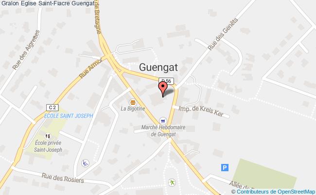 plan Eglise Saint-fiacre Guengat Guengat