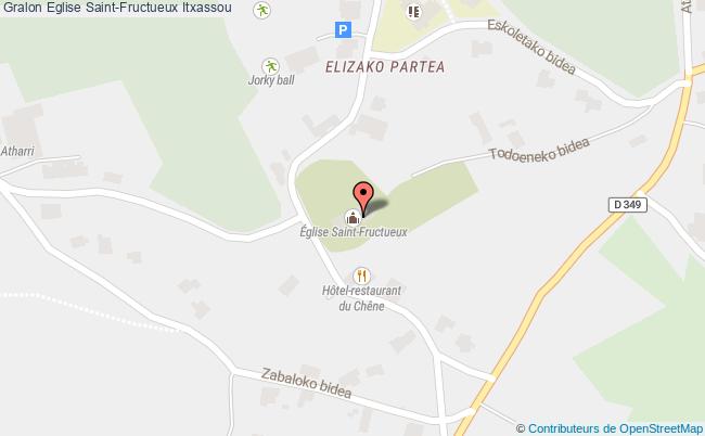 plan Eglise Saint-fructueux Itxassou Itxassou