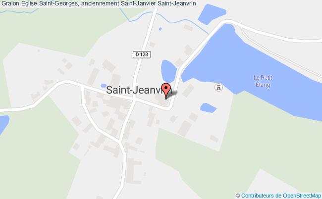 plan Eglise Saint-georges, Anciennement Saint-janvier Saint-jeanvrin Saint-Jeanvrin