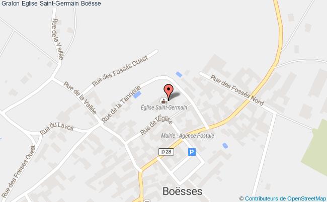 plan Eglise Saint-germain Boësse Boësse