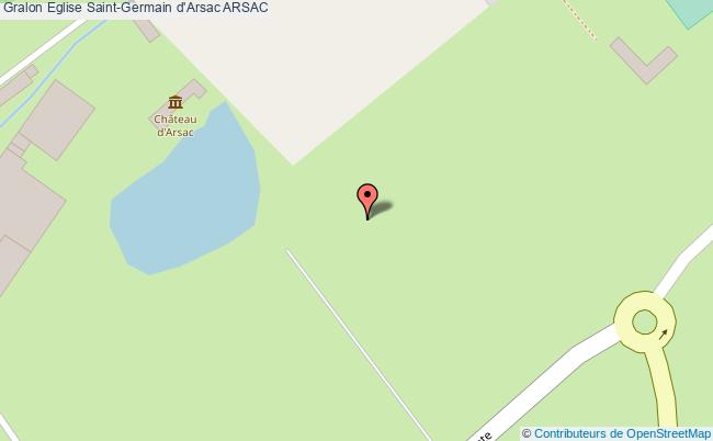 plan Eglise Saint-germain D'arsac Arsac ARSAC