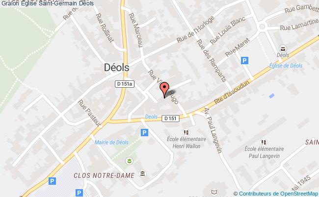 plan Église Saint-germain Déols Déols