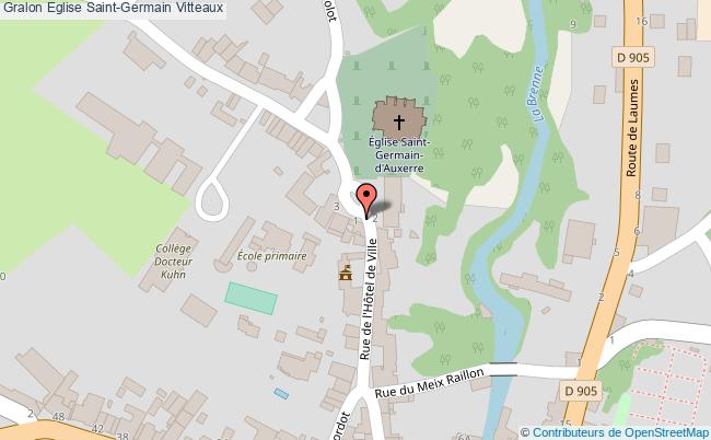 plan Eglise Saint-germain Vitteaux Vitteaux