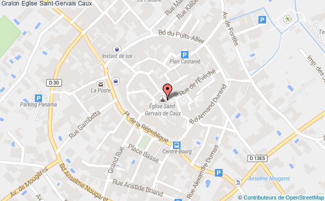 plan Eglise Saint-gervais Caux Caux