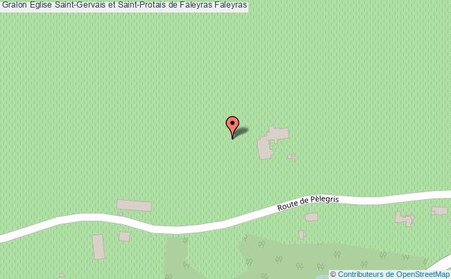 plan Eglise Saint-gervais Et Saint-protais De Faleyras Faleyras Faleyras