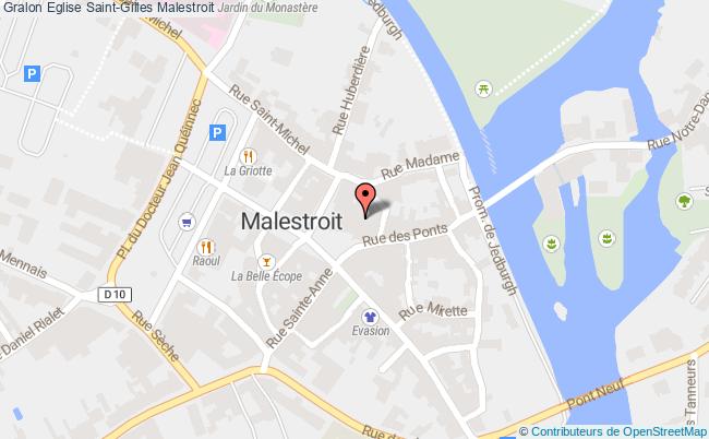 plan Eglise Saint-gilles Malestroit Malestroit