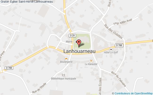 plan Eglise Saint-hervé Lanhouarneau Lanhouarneau