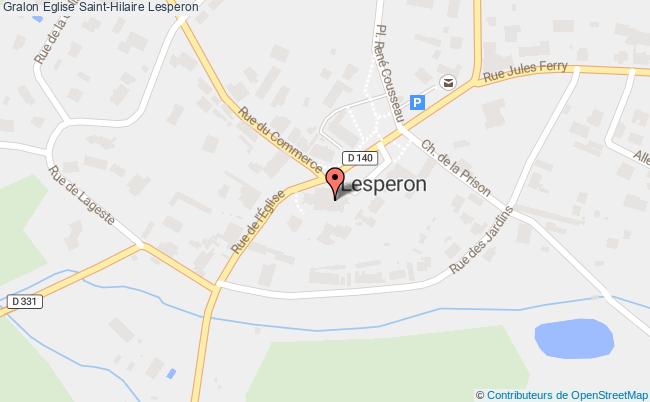 plan Eglise Saint-hilaire Lesperon Lesperon