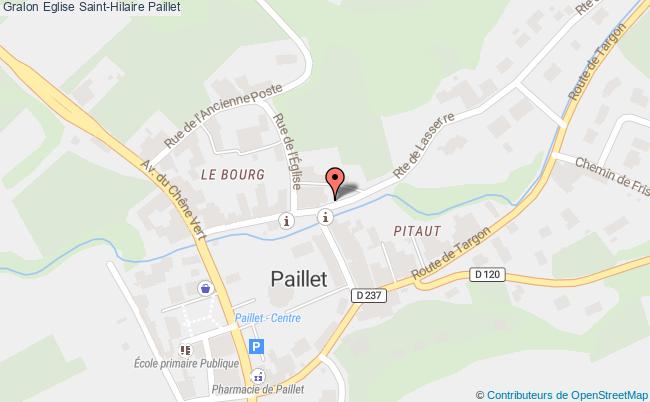 plan Eglise Saint-hilaire Paillet Paillet