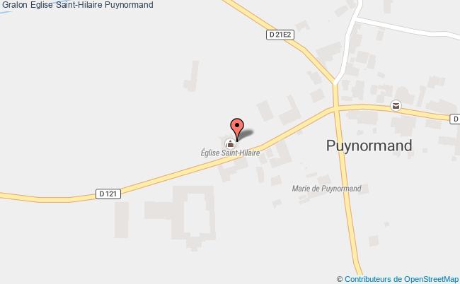 plan Eglise Saint-hilaire Puynormand Puynormand