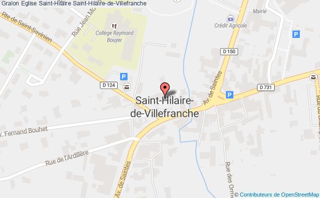 plan Eglise Saint-hilaire Saint-hilaire-de-villefranche Saint-Hilaire-de-Villefranche