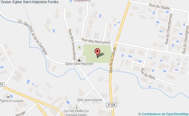 plan Eglise Saint-hippolyte Fontès Fontès