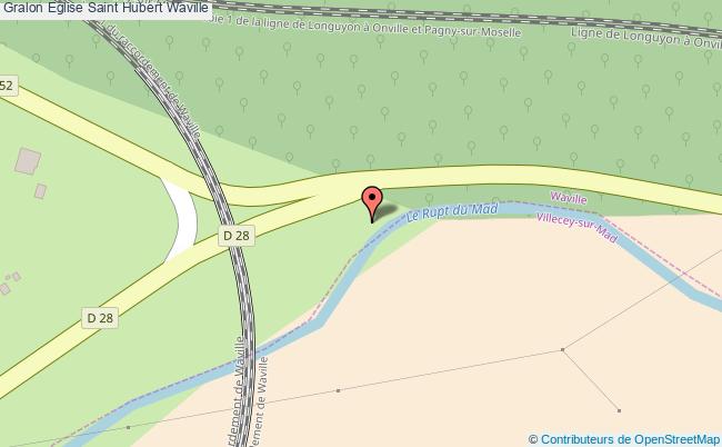 plan Eglise Saint Hubert Waville Waville