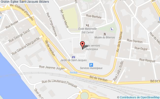 plan Eglise Saint-jacques Béziers Béziers