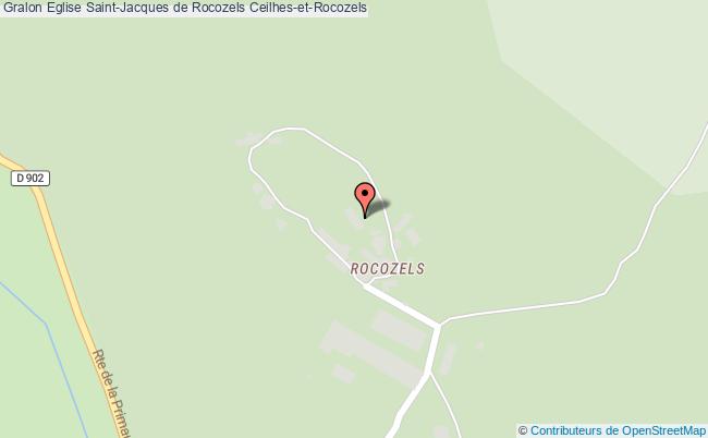 plan Eglise Saint-jacques De Rocozels Ceilhes-et-rocozels Ceilhes-et-Rocozels