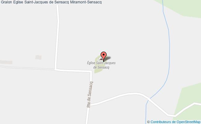 plan Eglise Saint-jacques De Sensacq Miramont-sensacq Miramont-Sensacq